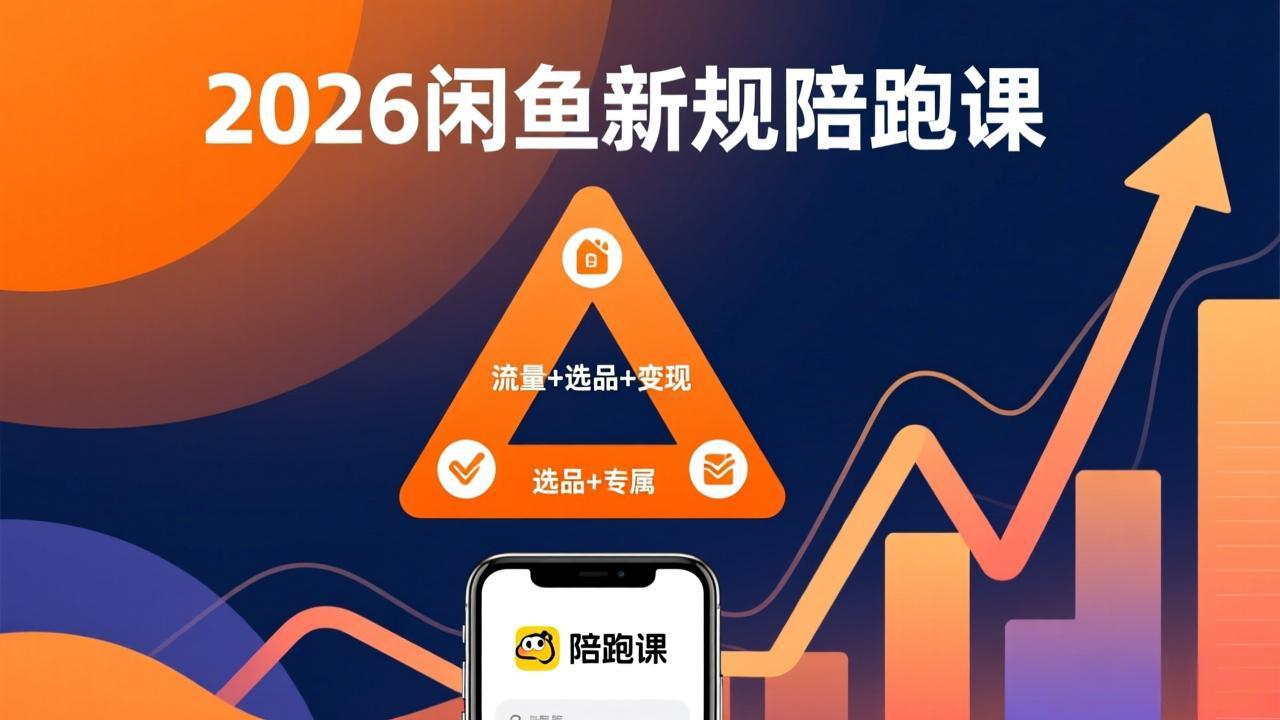 2026闲鱼高阶陪跑课全新上线，带你吃透新规玩转选品流量，从零搭建稳定变现盈利体系-全网第一网赚项目资源库-中赚网 & 中创网 & 冒泡网 & 福缘网 - 小本轻创业与优质加盟项目首选平台