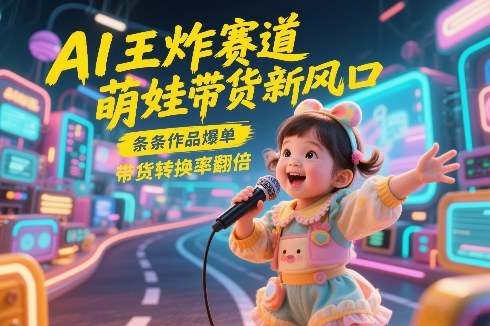 AI王炸赛道，萌娃带货新风口，条条作品爆单，带货转换率翻倍，核心逻辑拆解-全网第一网赚项目资源库-中赚网 & 中创网 & 冒泡网 & 福缘网 - 小本轻创业与优质加盟项目首选平台