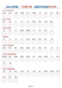 三年级下语文看拼音写词语—写字表-全网第一网赚项目资源库-中赚网 & 中创网 & 冒泡网 & 福缘网 - 小本轻创业与优质加盟项目首选平台