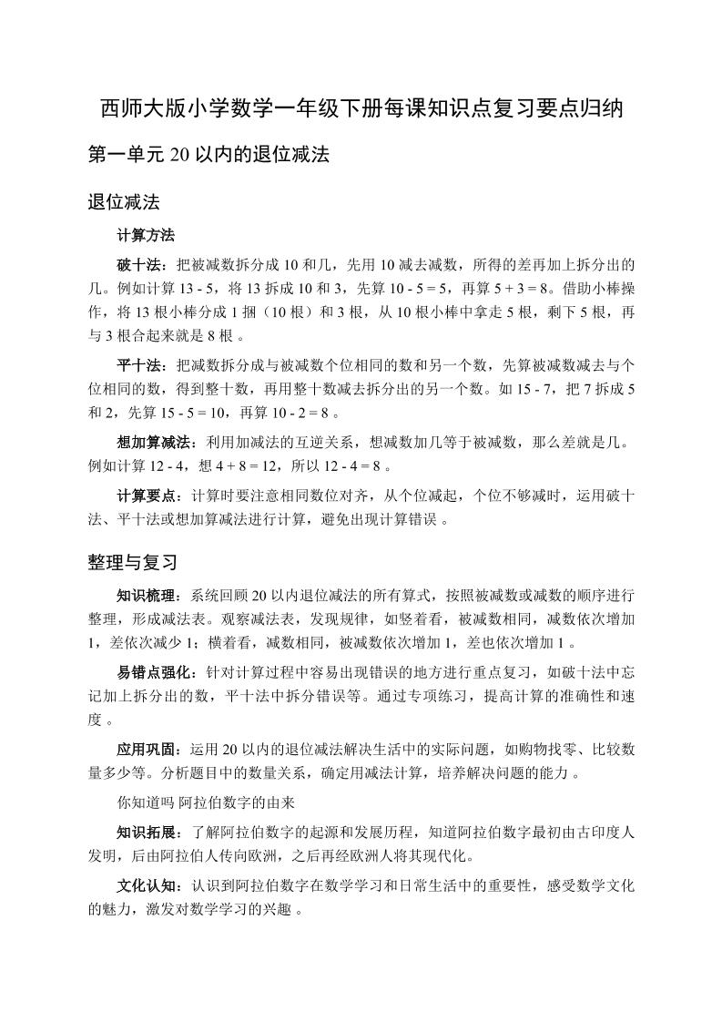 一下数学全册每课知识点复习要点归纳（知识清单）-西师大版-全网第一网赚项目资源库-中赚网 & 中创网 & 冒泡网 & 福缘网 - 小本轻创业与优质加盟项目首选平台