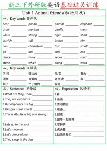 三年级下英语基础过关训练《外研版（三起）》-全网第一网赚项目资源库-中赚网 & 中创网 & 冒泡网 & 福缘网 - 小本轻创业与优质加盟项目首选平台