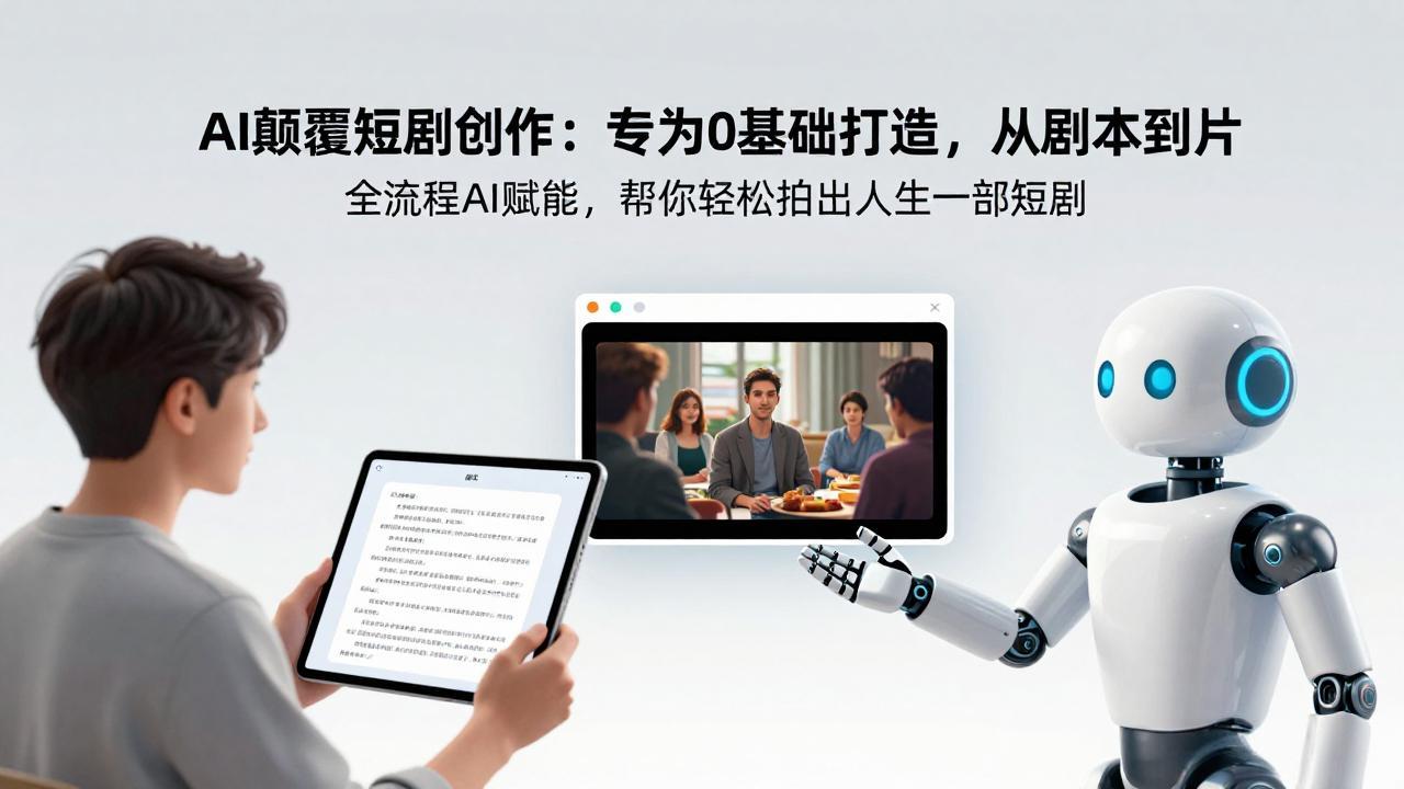 AI颠覆短剧创作：专为0基础打造，从剧本到成片全流程AI赋能，帮你轻松拍出人生第一部短剧-全网第一网赚项目资源库-中赚网 & 中创网 & 冒泡网 & 福缘网 - 小本轻创业与优质加盟项目首选平台