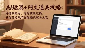 AI短篇+网文通关攻略：看懂就能写、写完就能过稿，让写作变现不再依赖天赋与文笔-全网第一网赚项目资源库-中赚网 & 中创网 & 冒泡网 & 福缘网 - 小本轻创业与优质加盟项目首选平台