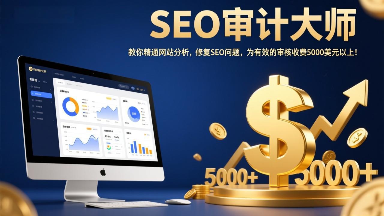 SEO审计大师：教你精通网站分析，修复SEO问题，为有效的审核收费5000美元以上！-全网第一网赚项目资源库-中赚网 & 中创网 & 冒泡网 & 福缘网 - 小本轻创业与优质加盟项目首选平台