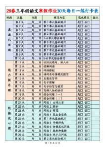 26春三年级下语文寒假作业30天每日一练打卡练习（含答案42页）-全网第一网赚项目资源库-中赚网 & 中创网 & 冒泡网 & 福缘网 - 小本轻创业与优质加盟项目首选平台